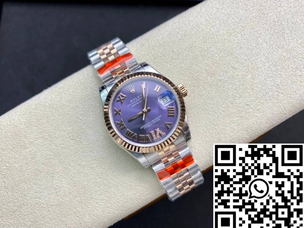 Factory Eggplant Purple Datejust Dial M278271-0020 Rolex Diamond TW 0813